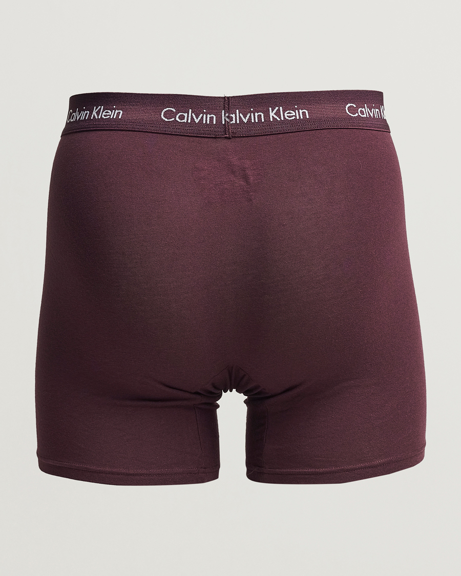 Herre | Undertøy | Calvin Klein | Cotton Stretch 3-Pack Boxer Breif Plum/Red/Beige