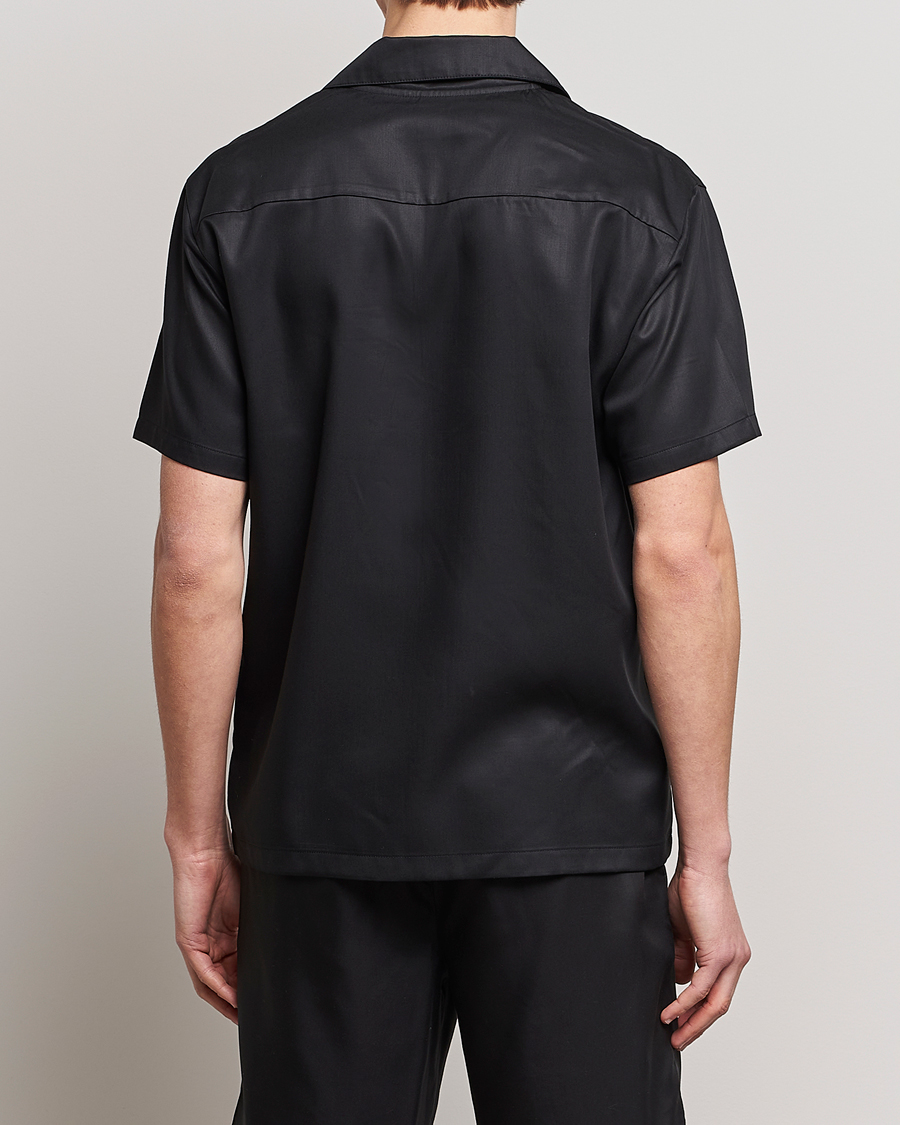 Herre | Skjorter | Calvin Klein | Lyocell Short Sleeve Loungewear Shirt Black