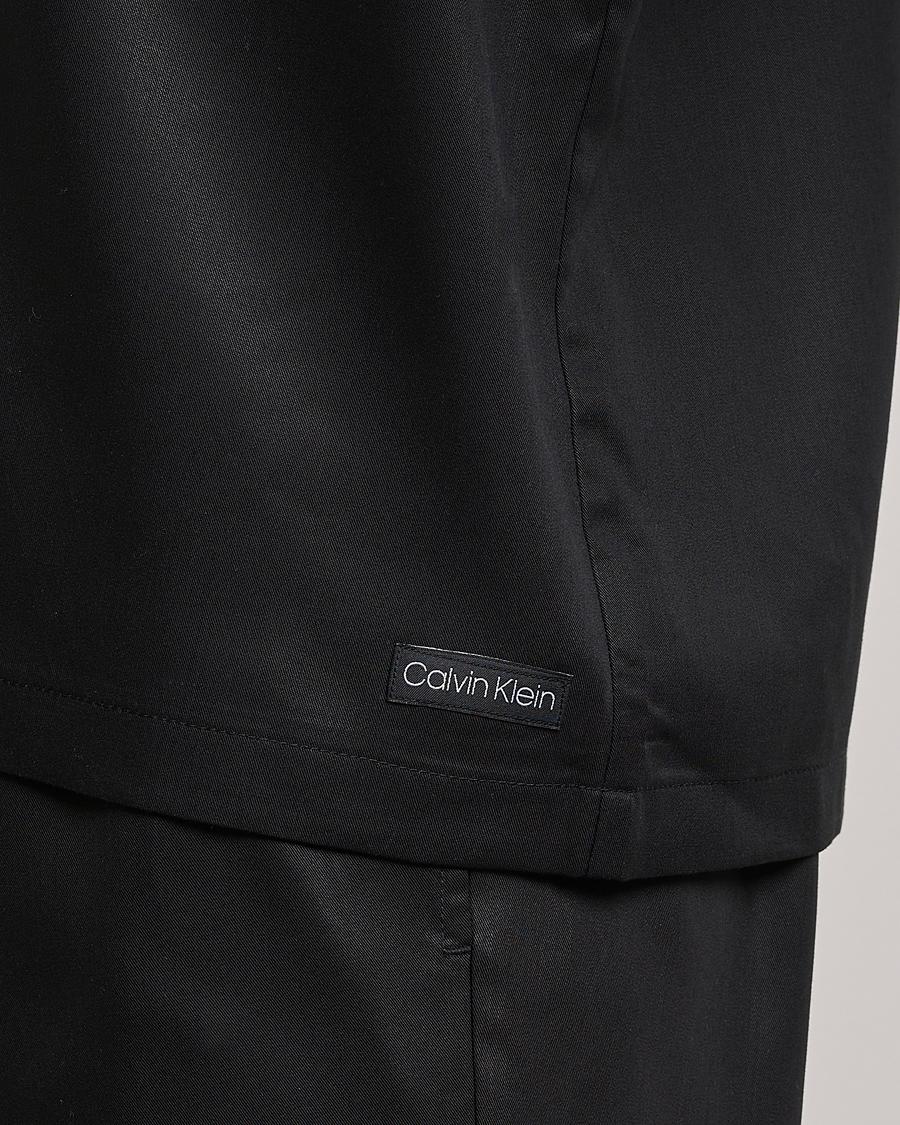 Herre | Skjorter | Calvin Klein | Lyocell Short Sleeve Loungewear Shirt Black