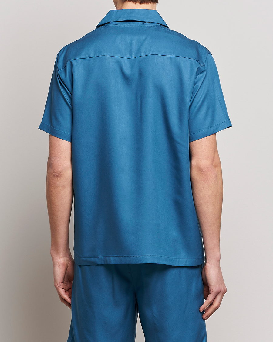 Herre | Skjorter | Calvin Klein | Lyocell Short Sleeve Loungewear Shirt Midnight