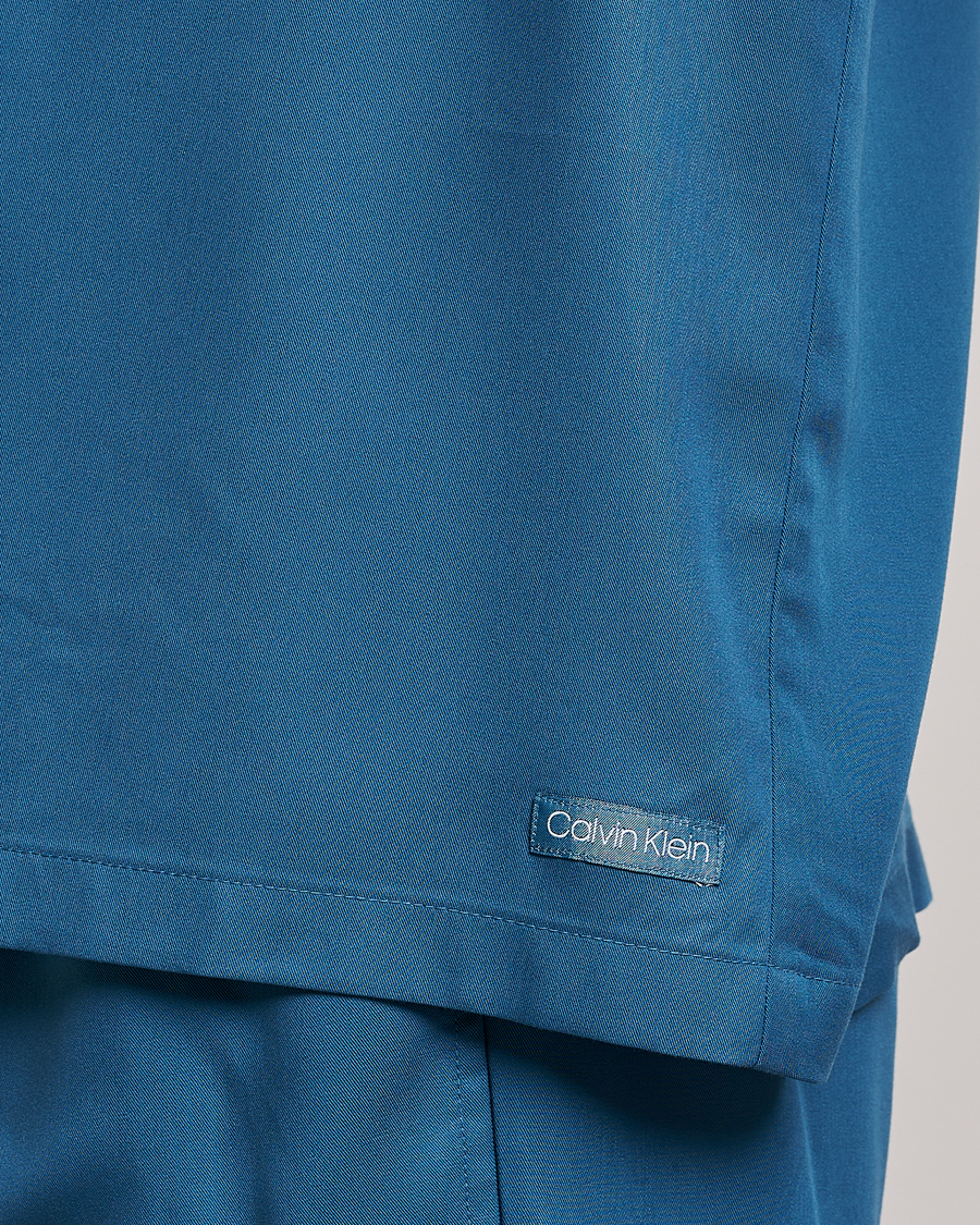 Herre | Skjorter | Calvin Klein | Lyocell Short Sleeve Loungewear Shirt Midnight