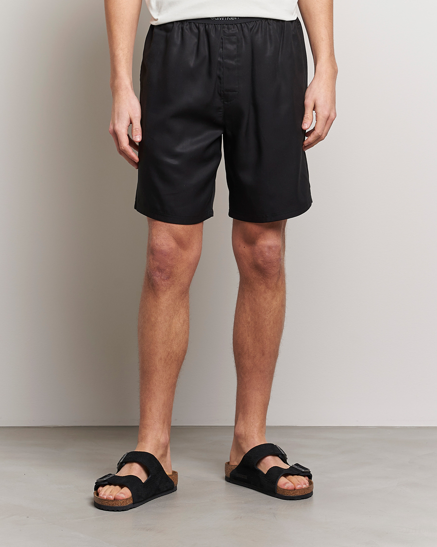 Herre | Joggebukseshorts | Calvin Klein | Lyocell Loungewear Shorts Black