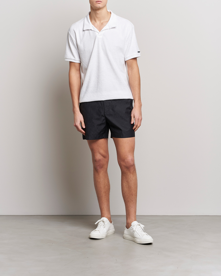 Herre | Badeshorts | Calvin Klein | Tailored Monogram Swimshorts Black
