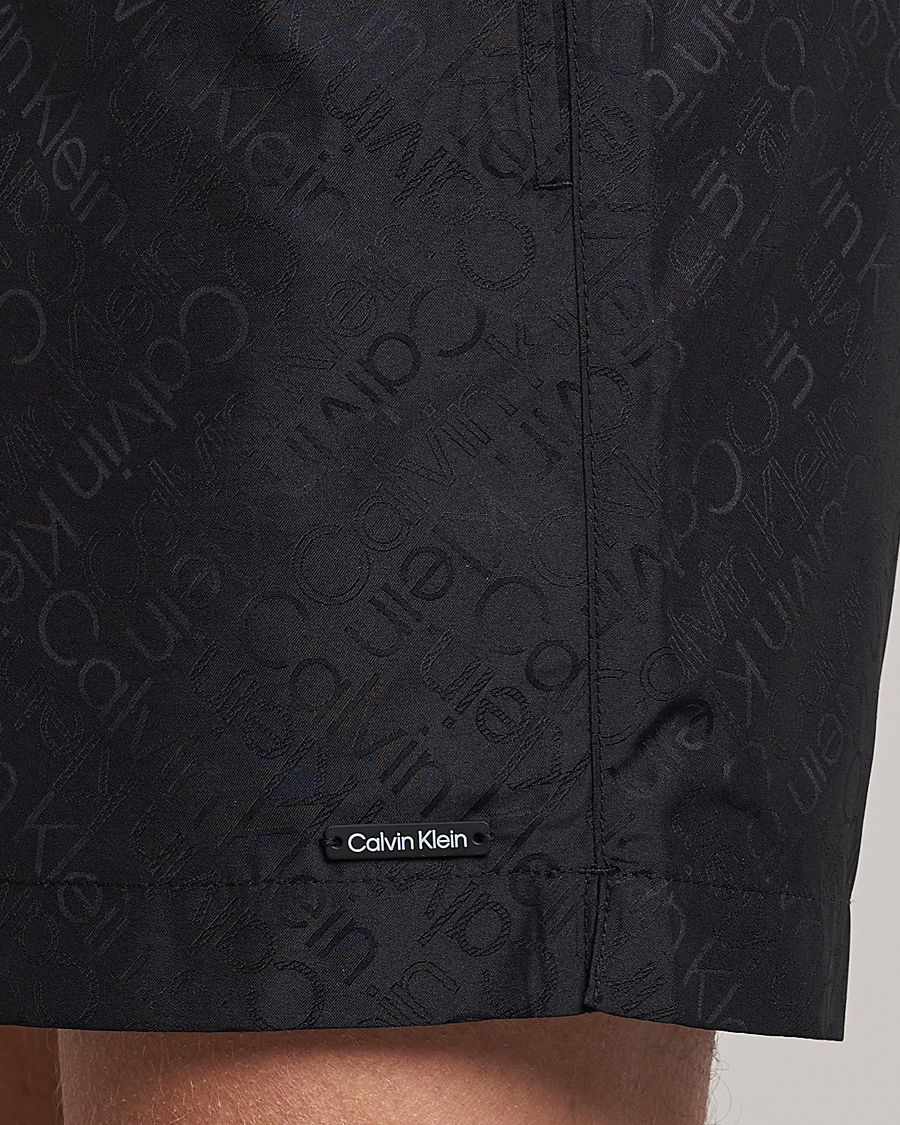 Herre | Badeshorts | Calvin Klein | Tailored Monogram Swimshorts Black
