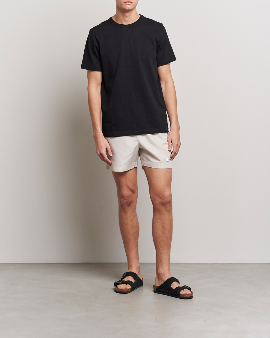 Herre | Badeshorts | Calvin Klein | Logo Drawstring Swimshorts Stony Beige