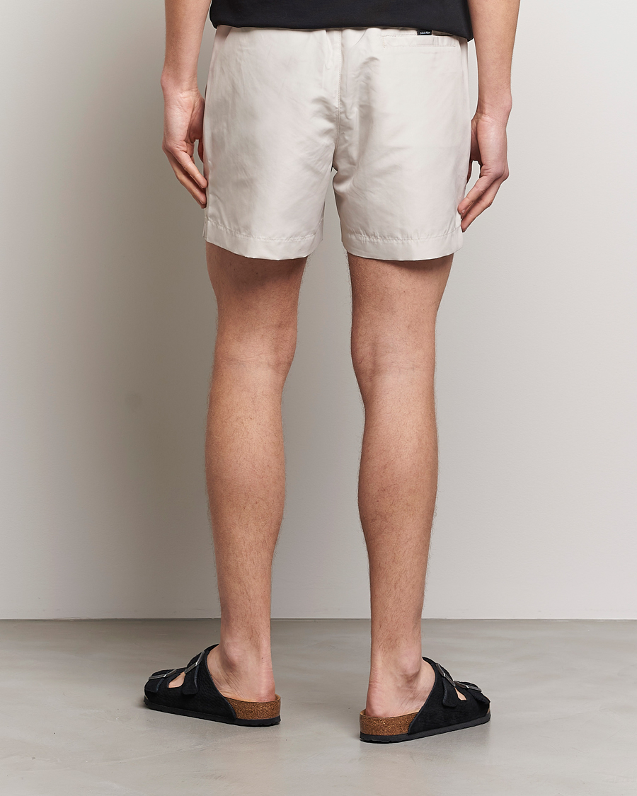 Herre | Badeshorts | Calvin Klein | Logo Drawstring Swimshorts Stony Beige