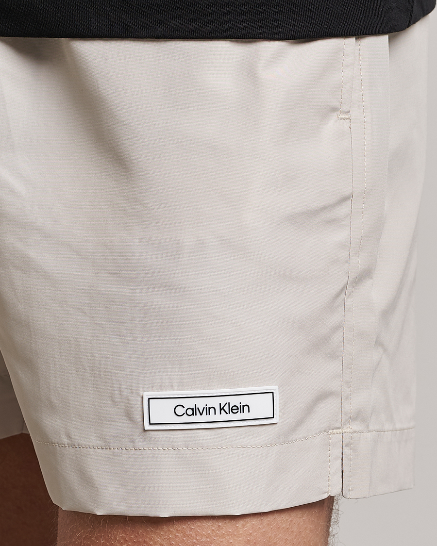 Herre | Badeshorts | Calvin Klein | Logo Drawstring Swimshorts Stony Beige