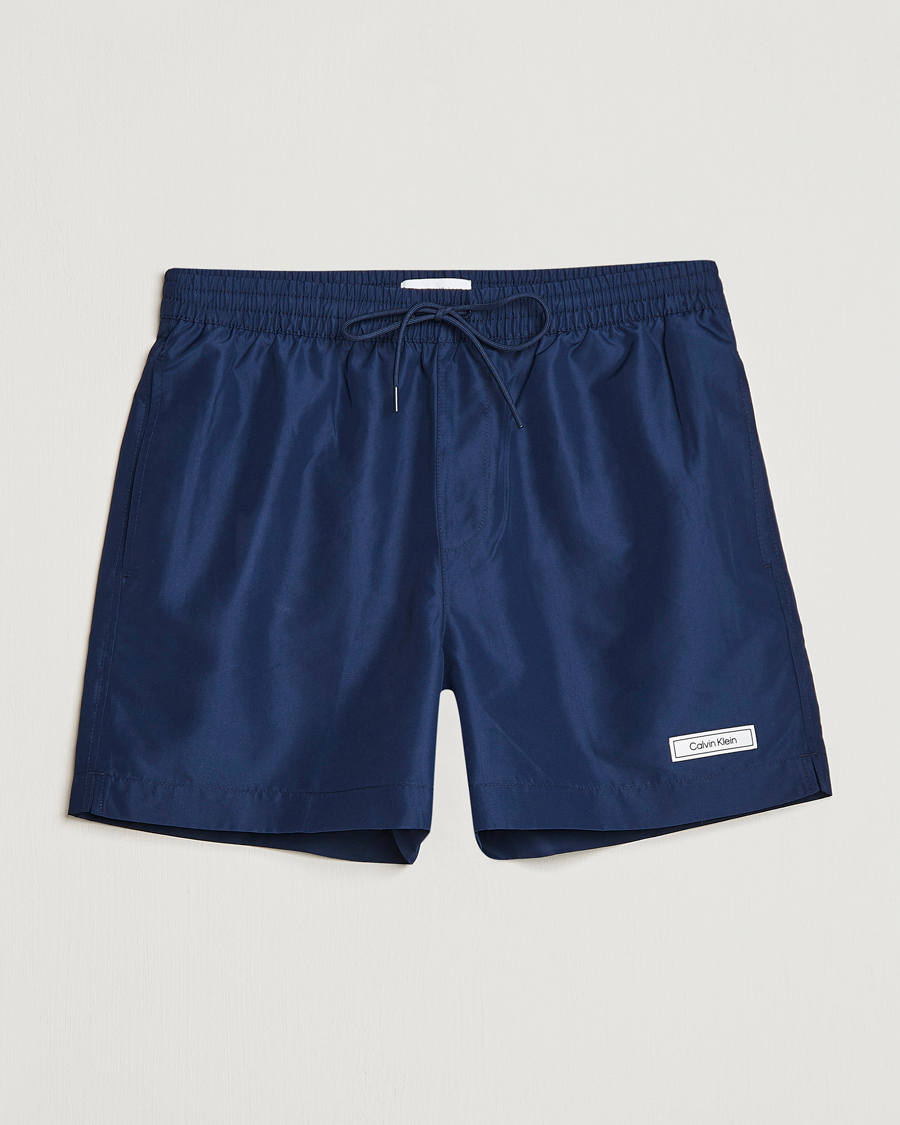 Herre | Badeshorts | Calvin Klein | Logo Drawstring Swimshorts Navy Iris
