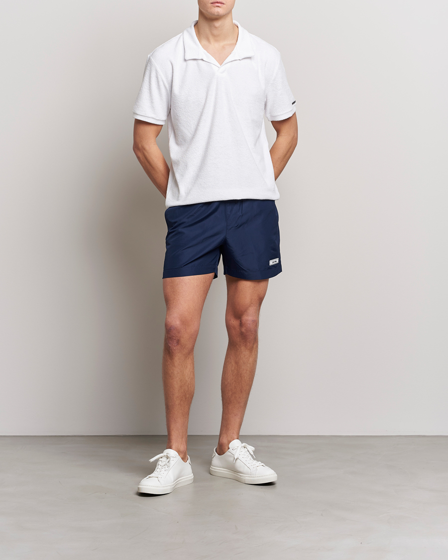 Herre | Badeshorts | Calvin Klein | Logo Drawstring Swimshorts Navy Iris
