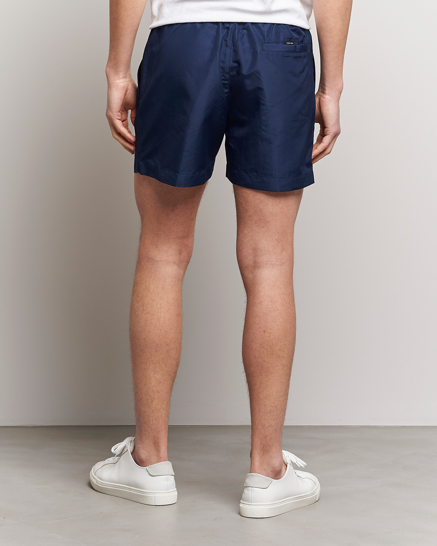 Herre | Badeshorts | Calvin Klein | Logo Drawstring Swimshorts Navy Iris
