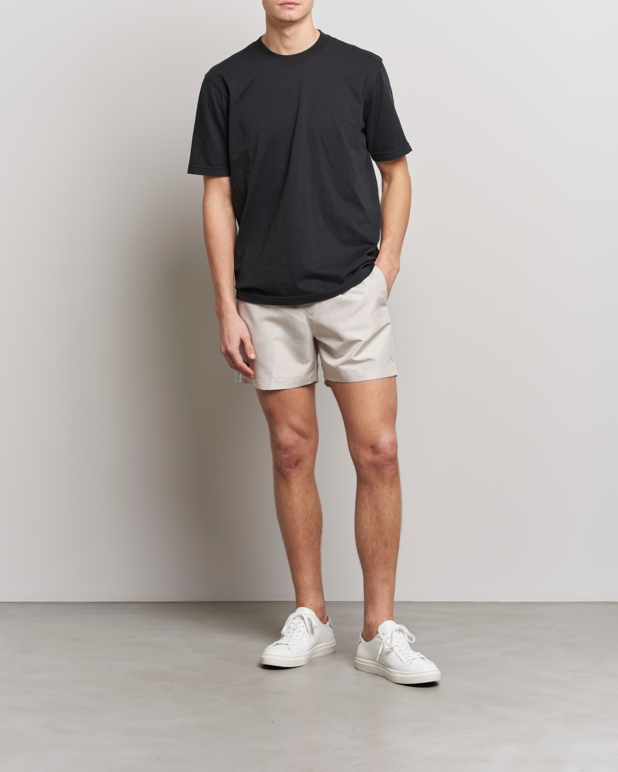 Herre | Badeshorts | Calvin Klein | Side Logo Drawstring Swimshorts Stony Beige