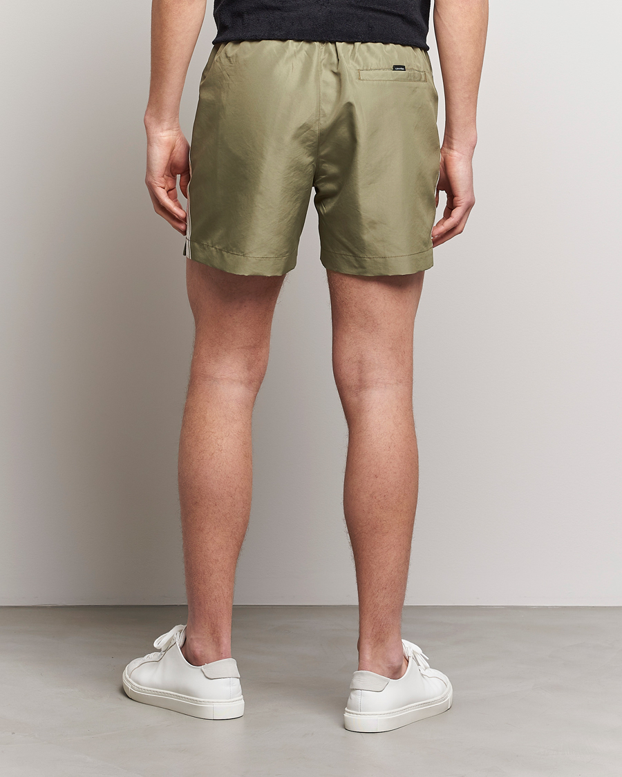 Herre | Badeshorts | Calvin Klein | Side Logo Drawstring Swimshorts Delta Green