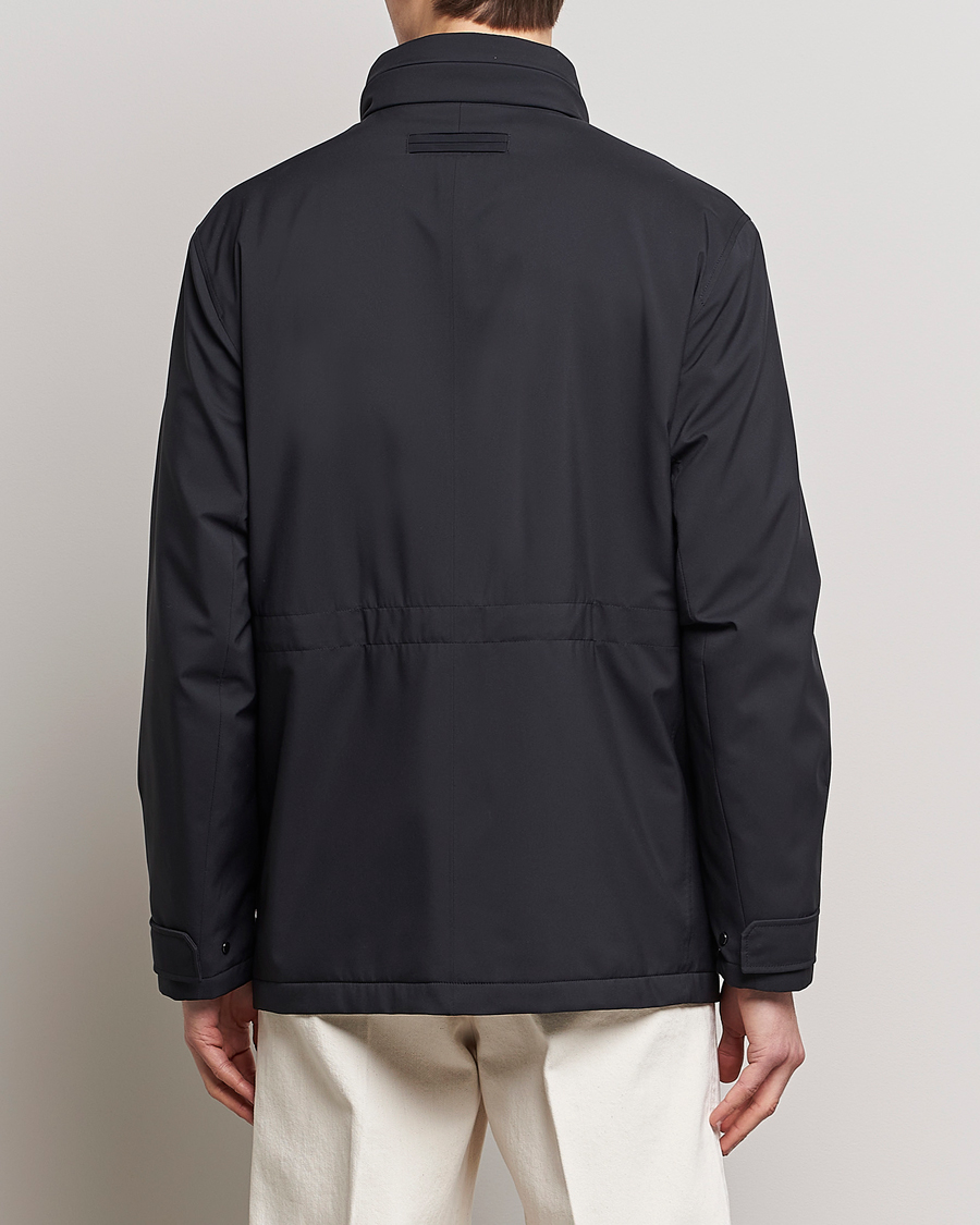Herre | Jakker | Zegna | Water Repellent Nylon Field Jacket Navy