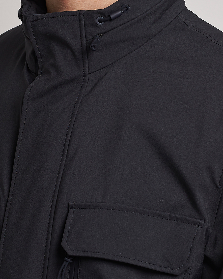 Herre | Jakker | Zegna | Water Repellent Nylon Field Jacket Navy