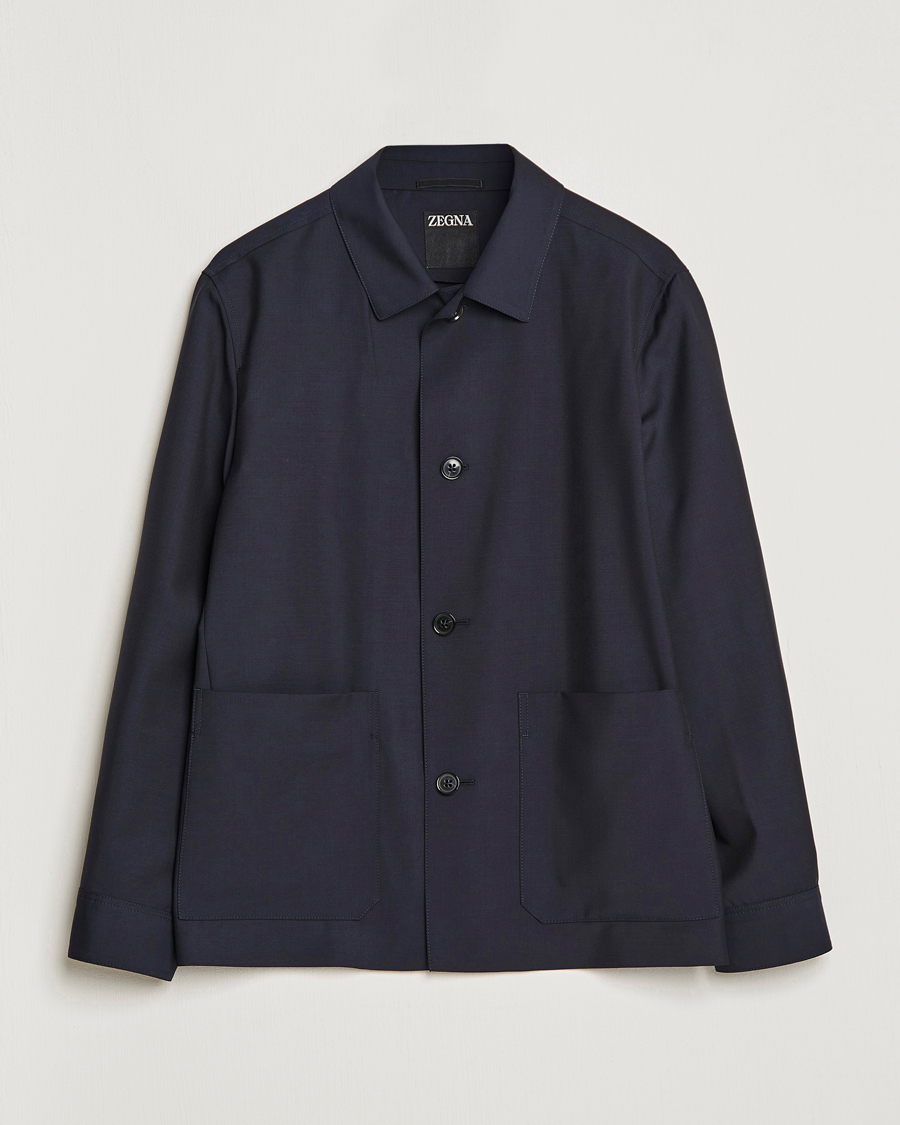 Herre | Jakker | Zegna | Wool/Mohair Chore Jacket Navy