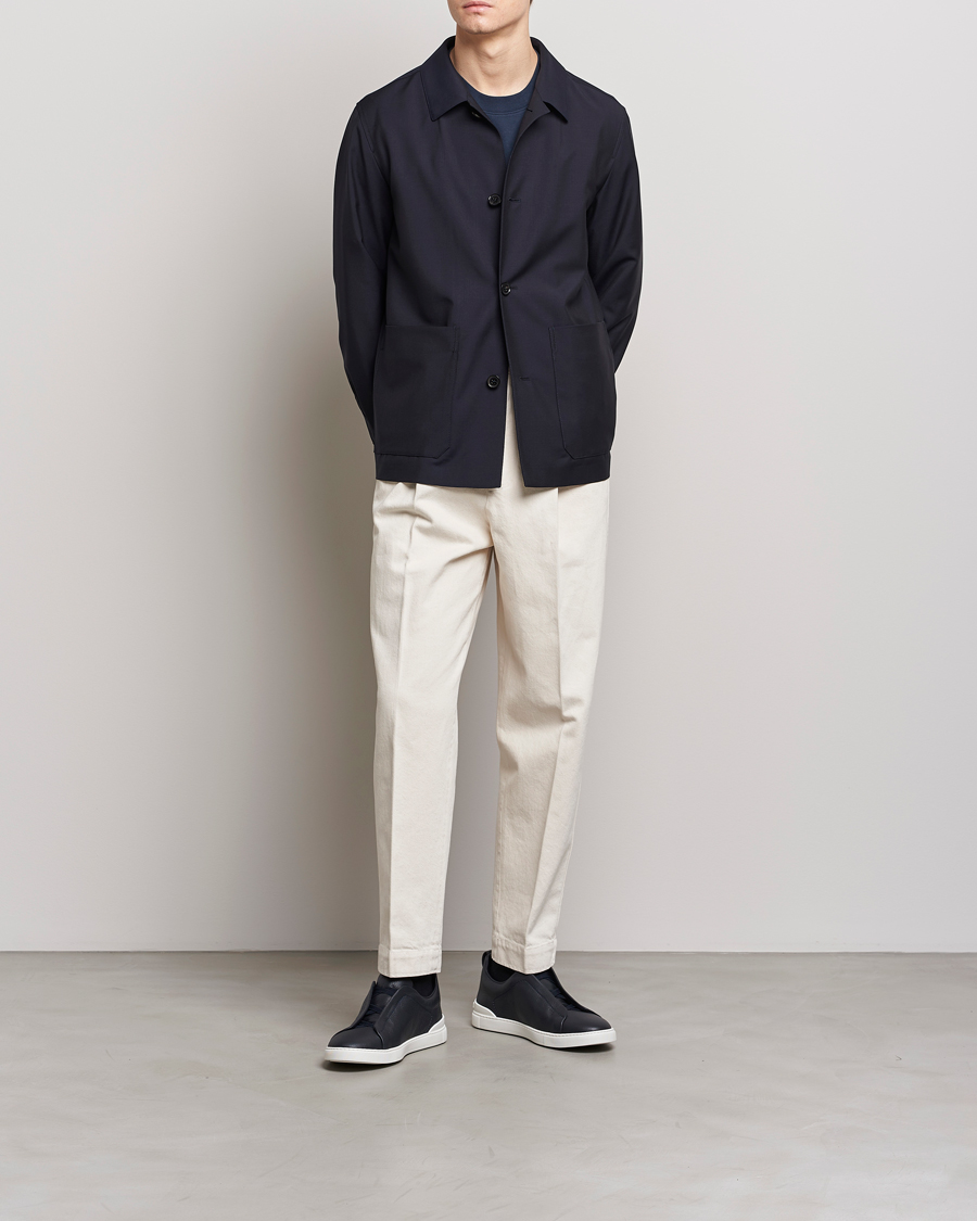 Herre | Jakker | Zegna | Wool/Mohair Chore Jacket Navy