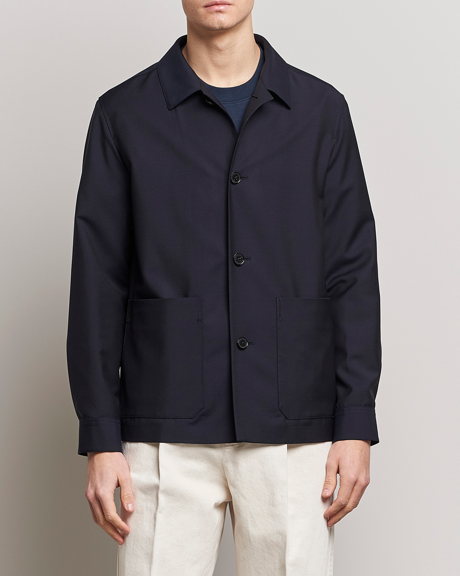 Herre | Jakker | Zegna | Wool/Mohair Chore Jacket Navy