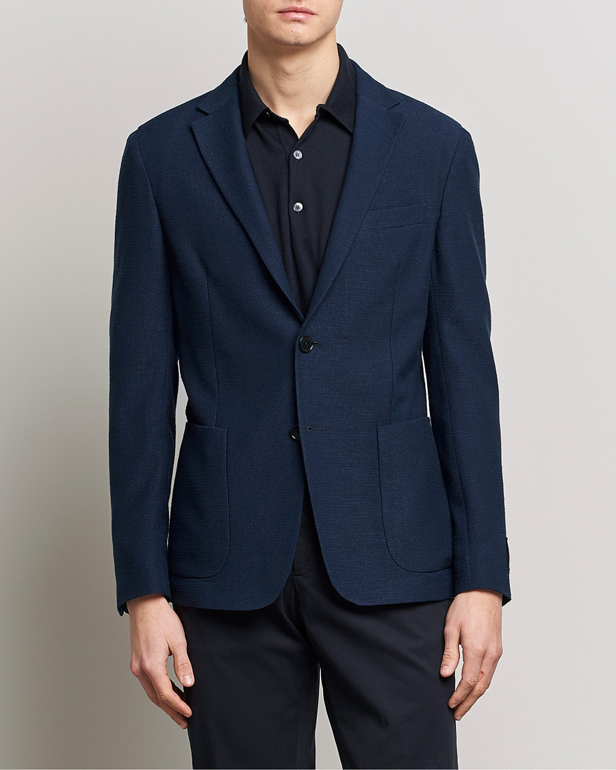 Herre | Dressjakker | Zegna | Cotton/Linen Informale Blazer Navy