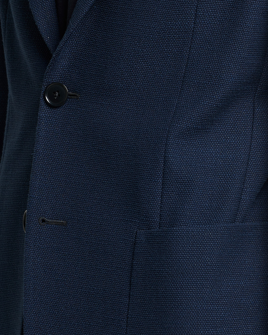 Herre | Dressjakker | Zegna | Cotton/Linen Informale Blazer Navy