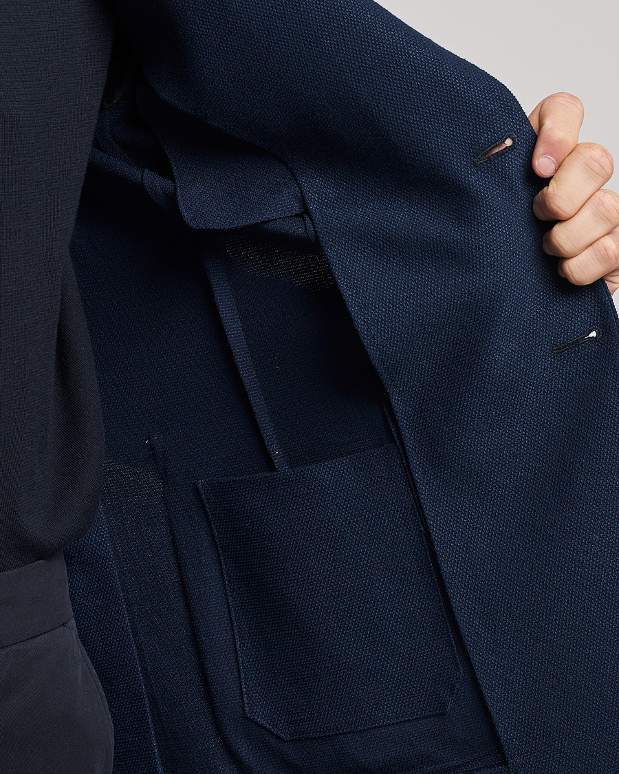 Herre | Dressjakker | Zegna | Cotton/Linen Informale Blazer Navy