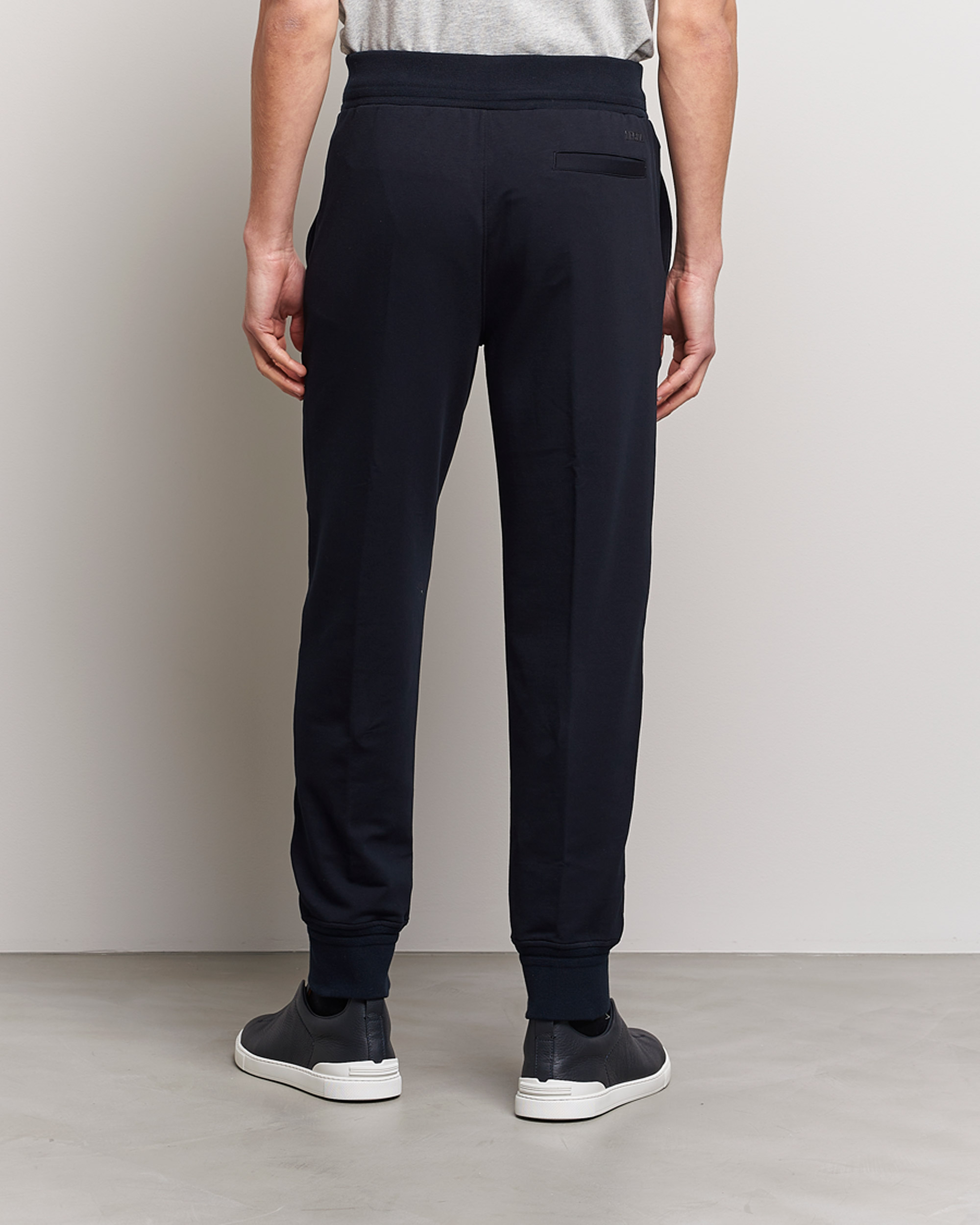 Herre | Bukser | Zegna | Cotton Stretch Joggers Navy