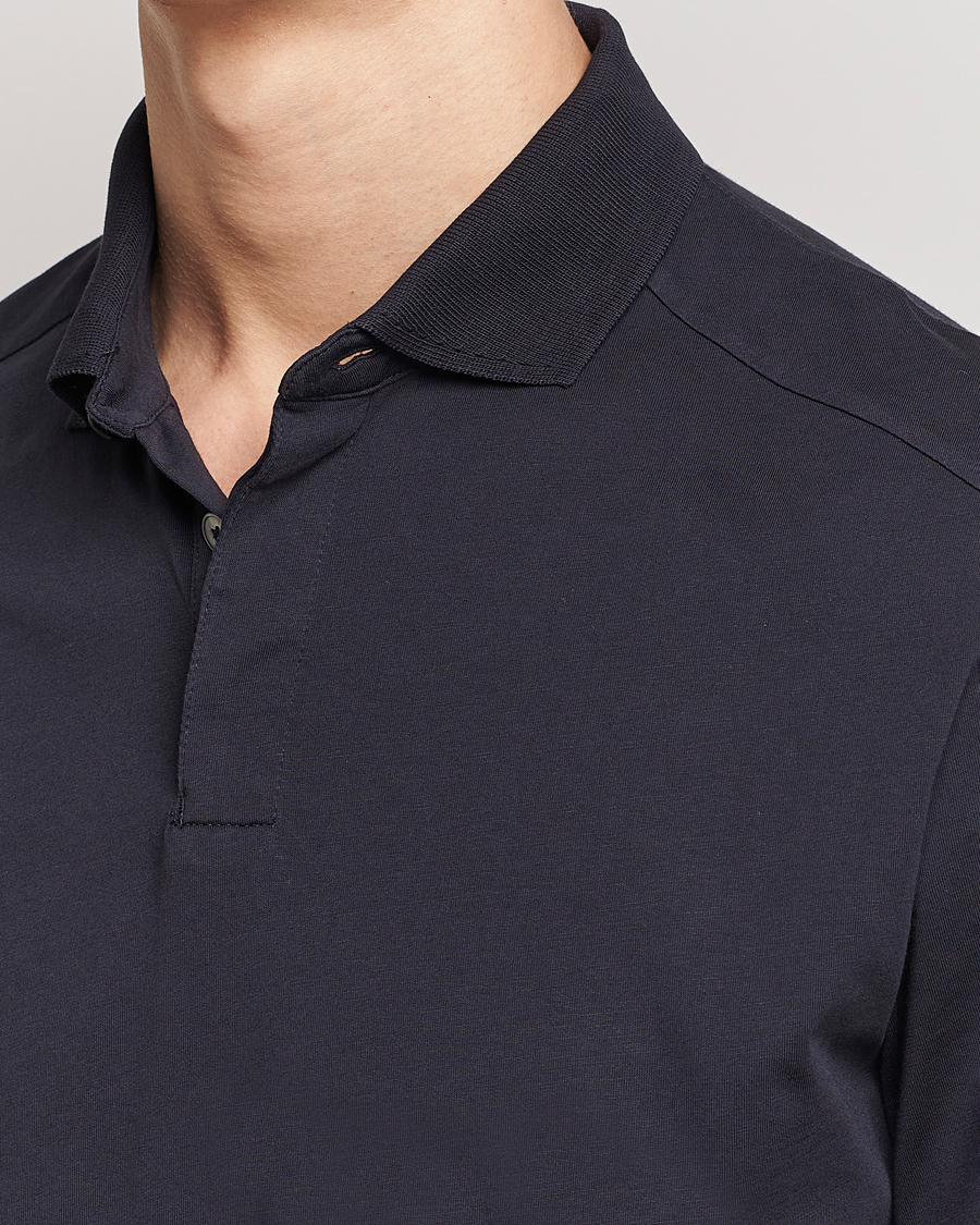 Herre | Pikéer | Zegna | Cotton Jersey Polo Navy
