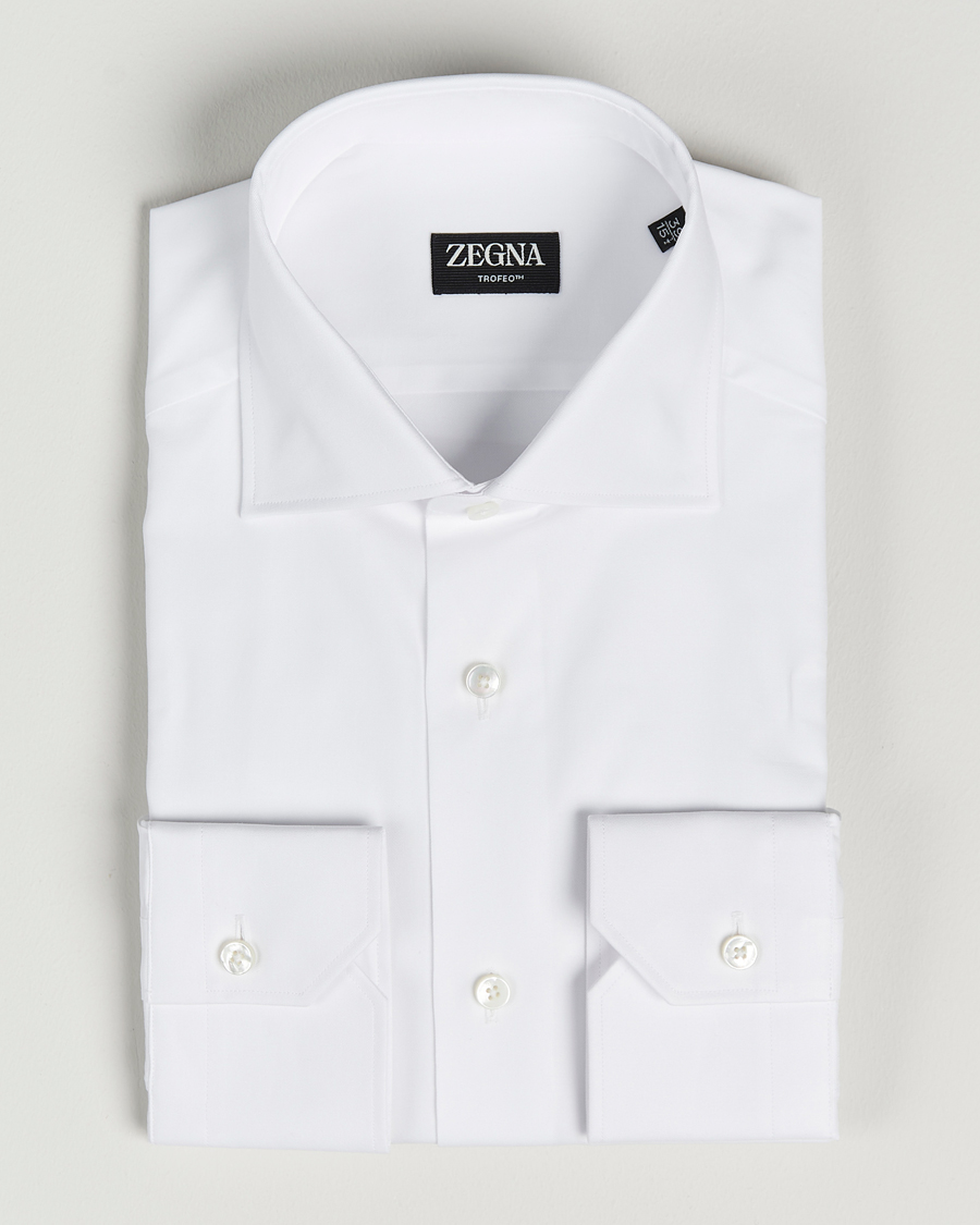 Herre | Skjorter | Zegna | Slim Fit Trofeo Dress Shirt White