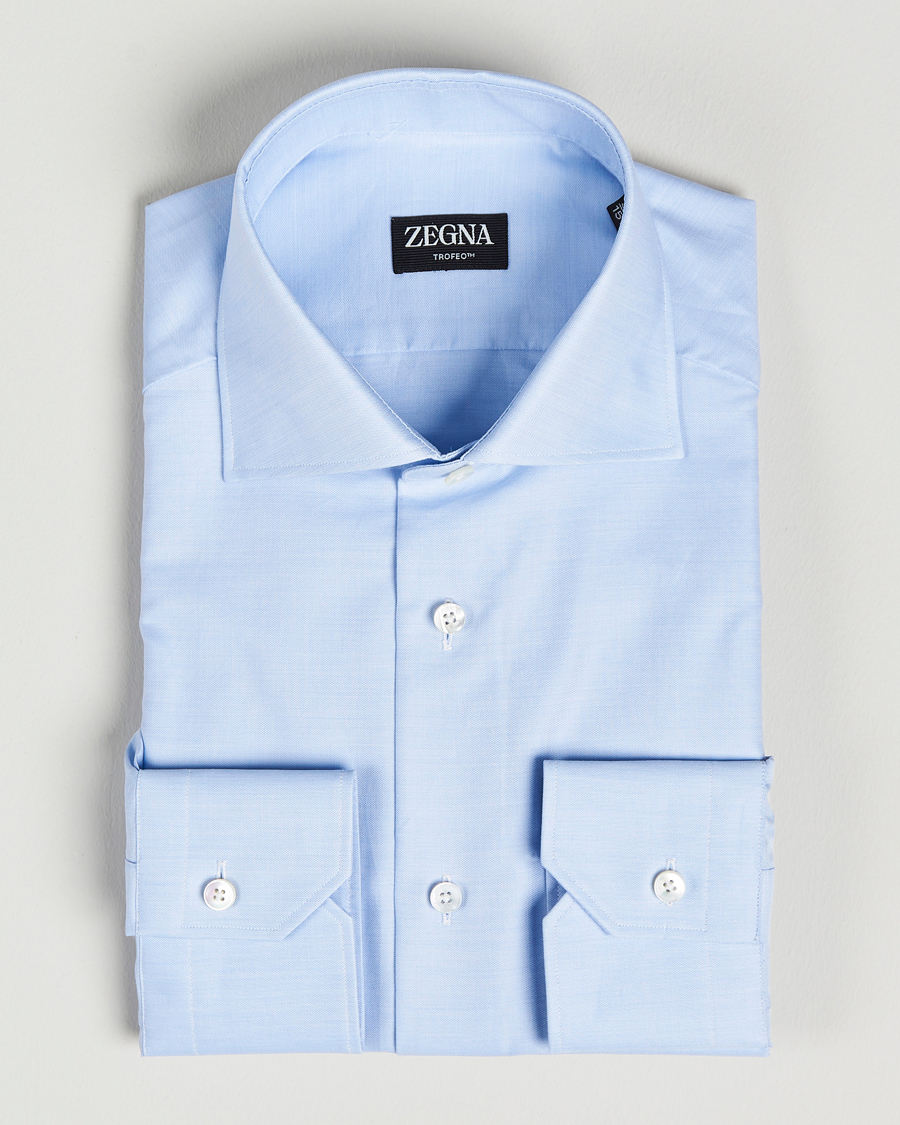 Herre | Skjorter | Zegna | Slim Fit Trofeo Dress Shirt Light Blue