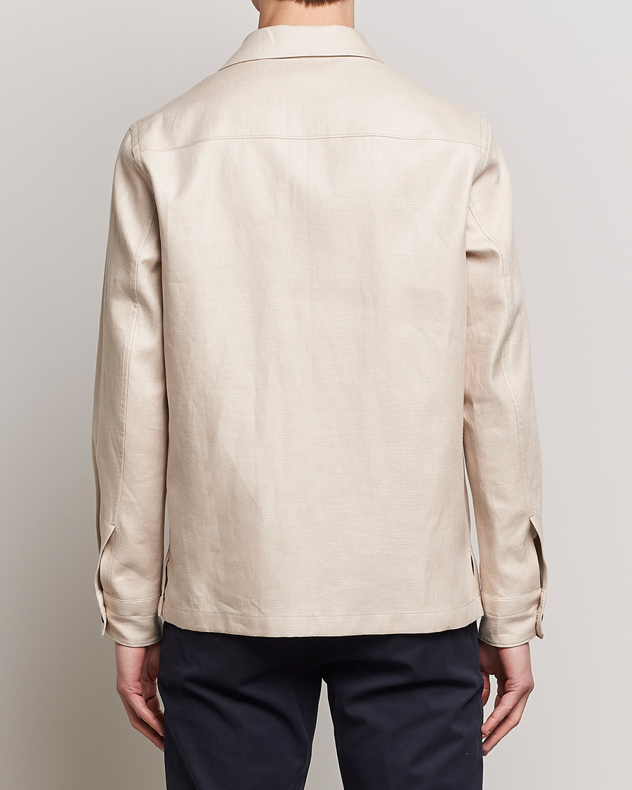 Herre | Skjorter | Zegna | Linen Shirt Jacket Beige