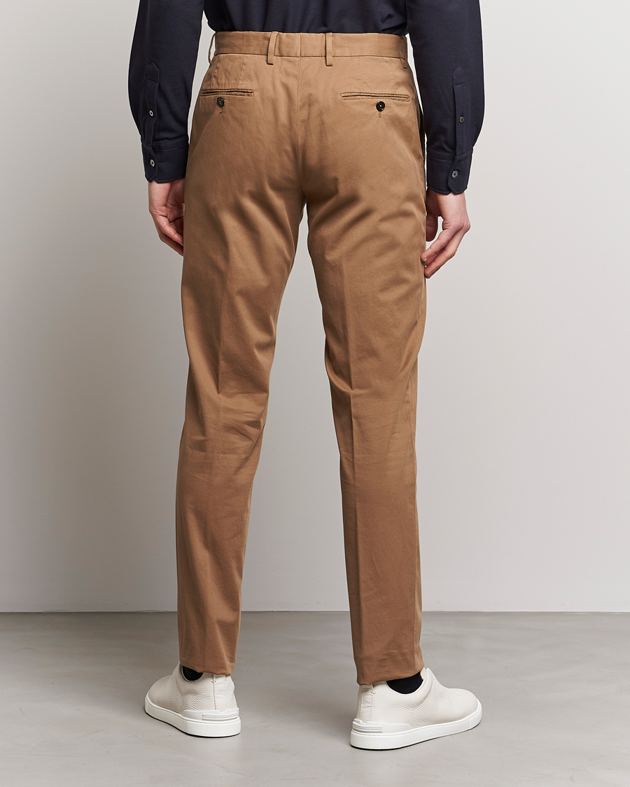 Herre | Bukser | Zegna | Slim Fit Premium Cotton Chinos Khaki