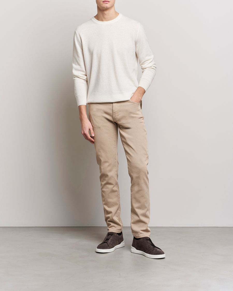 Herre | Bukser | Zegna | Slim Fit Dyed 5-Pocket Pants Brown