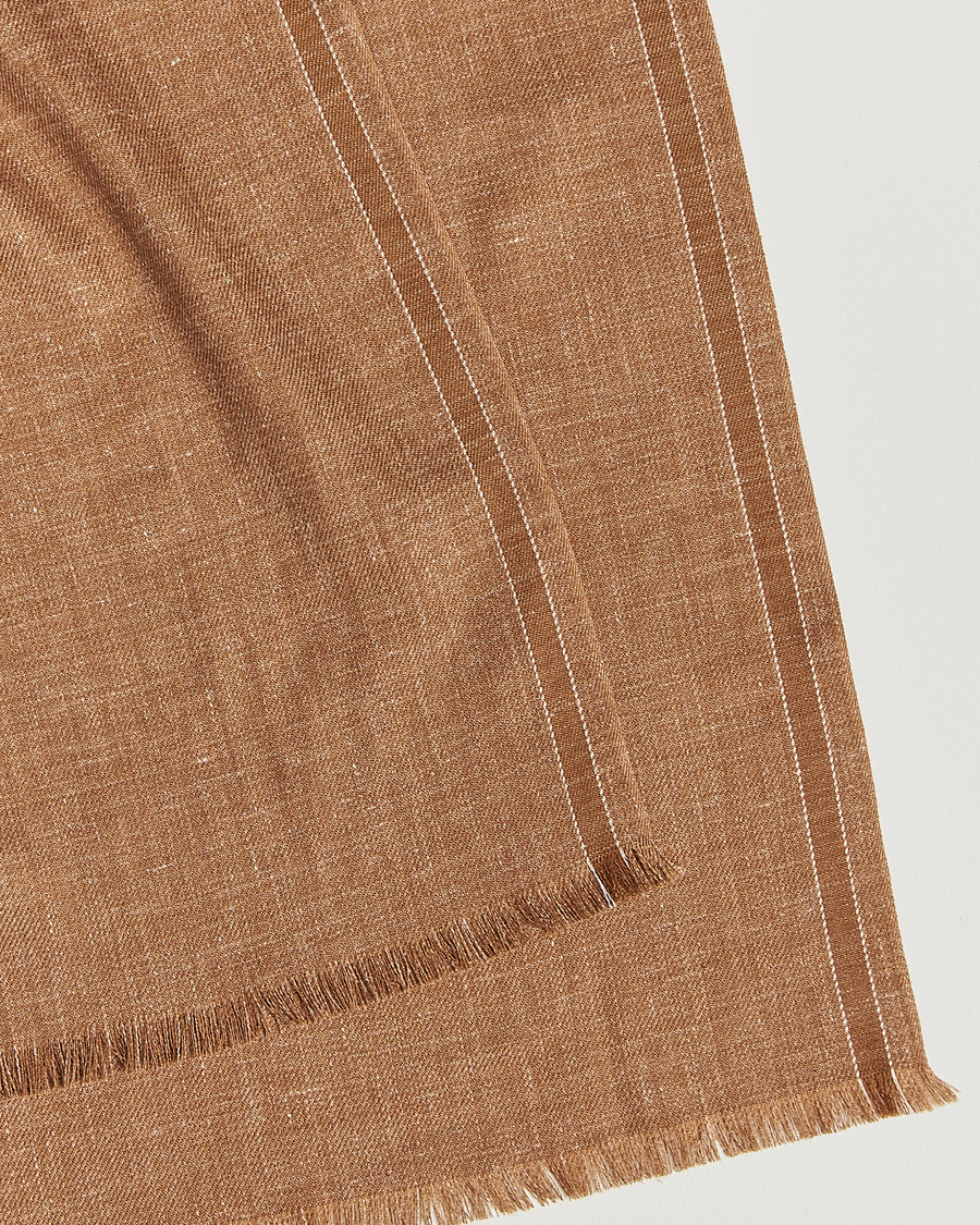 Herre | Zegna Oasi Cashmere/Linen Scarf Beige | Zegna | Oasi Cashmere/Linen Scarf Beige