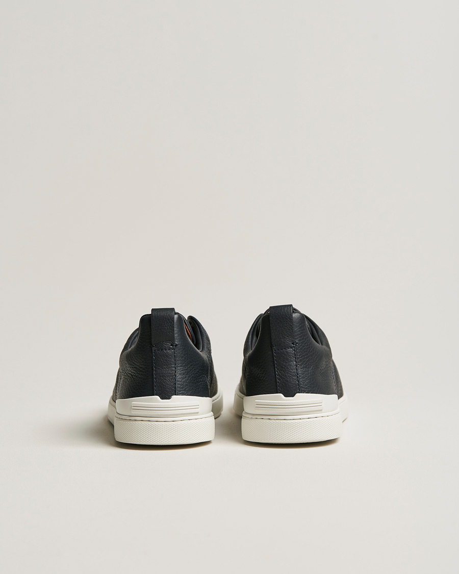Herre | Sneakers | Zegna | Triple Stitch Sneakers Navy Deerskin