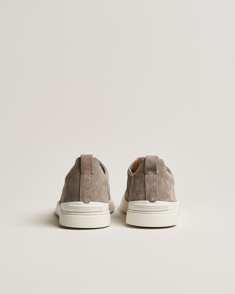 Herre | Zegna Triple Stitch Sneakers Grey Suede | Zegna | Triple Stitch Sneakers Grey Suede