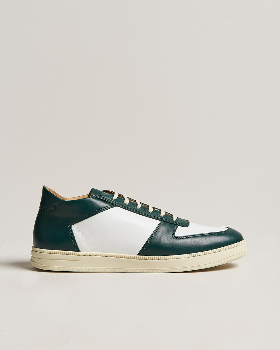 Herre | C.QP Cingo Leather Sneaker White/Bottle Green | CQP | C.QP Cingo Leather Sneaker White/Bottle Green