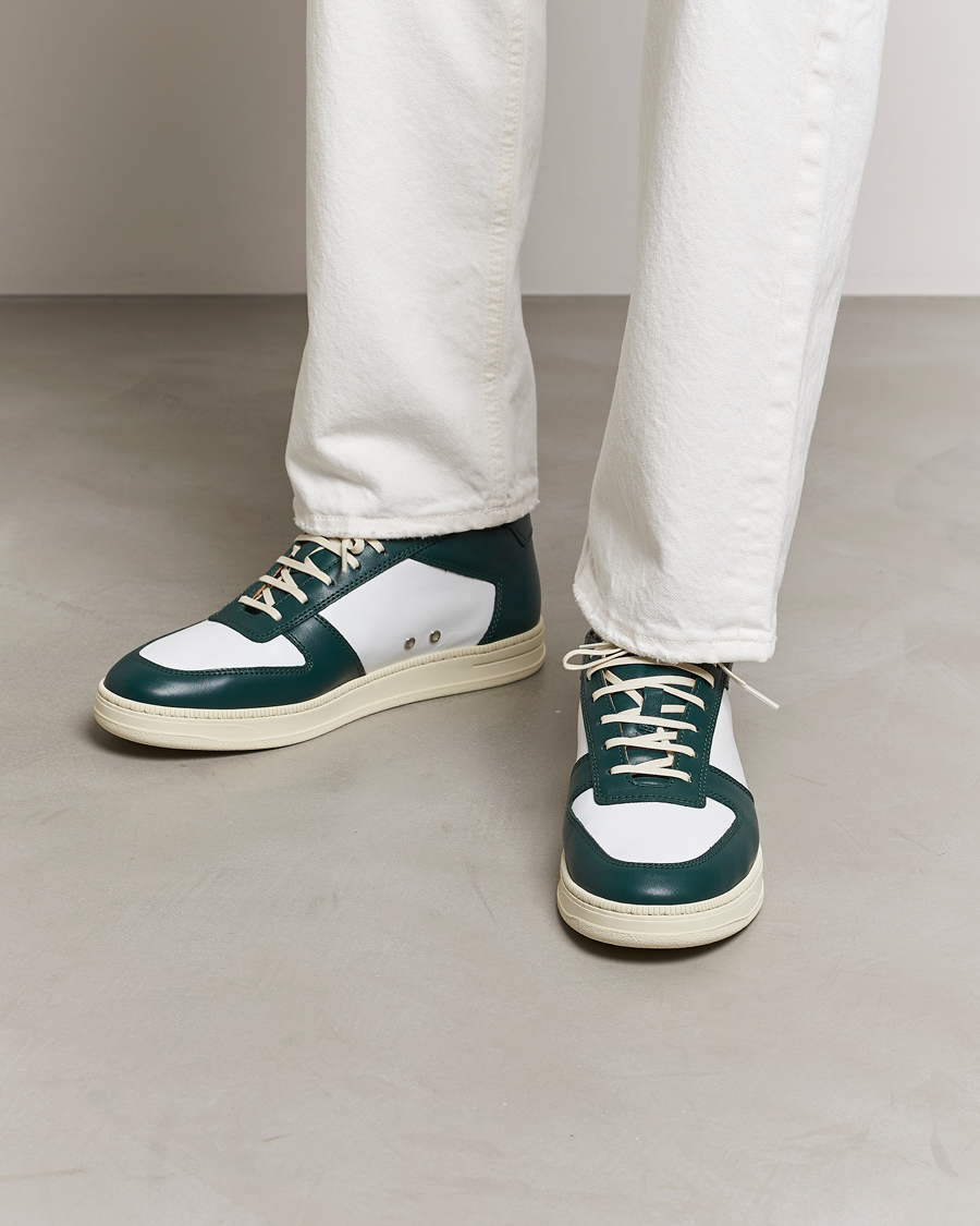 Herre | C.QP Cingo Leather Sneaker White/Bottle Green | CQP | C.QP Cingo Leather Sneaker White/Bottle Green