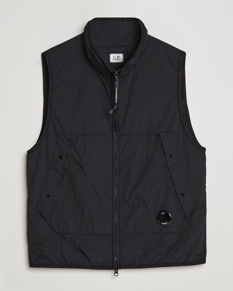 Herre | C.P. Company Polartek G.D.P.Nylon Vest Black | C.P. Company | Polartek G.D.P.Nylon Vest Black