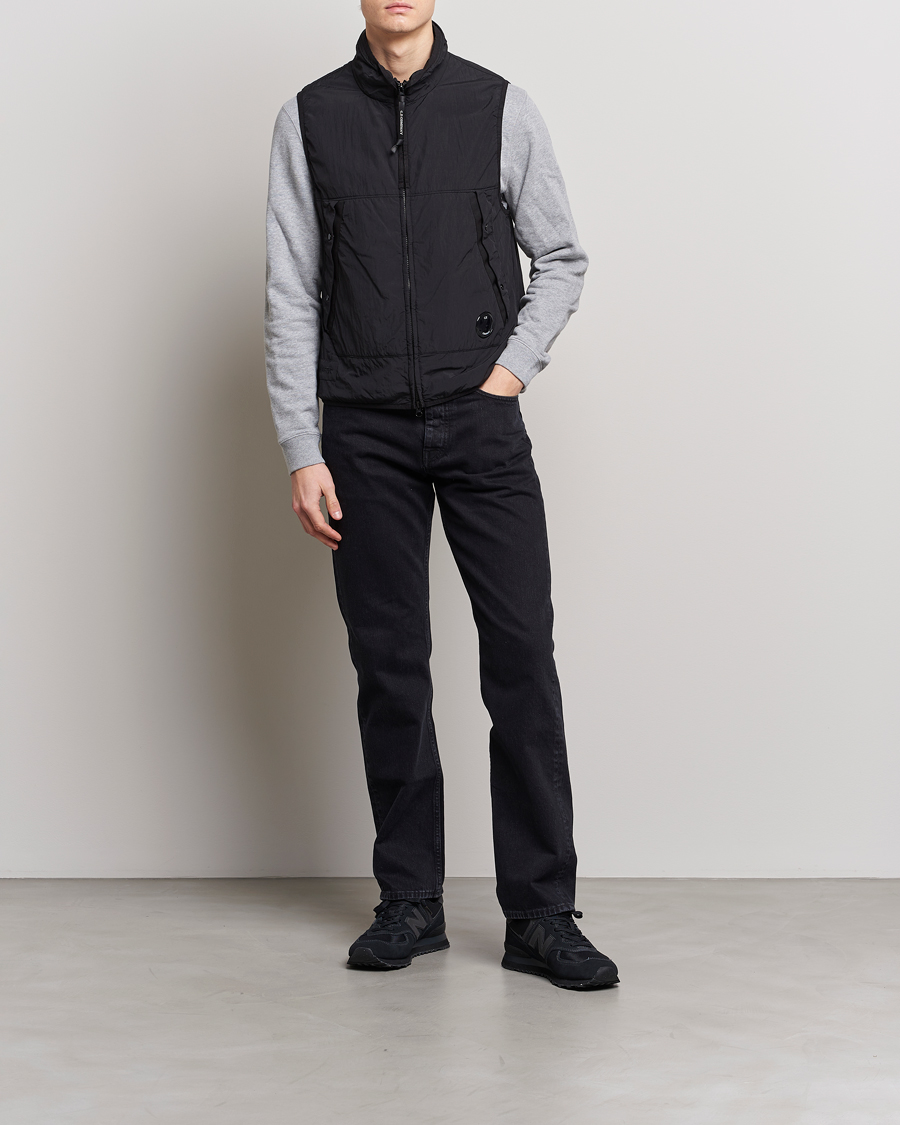 Herre | C.P. Company Polartek G.D.P.Nylon Vest Black | C.P. Company | Polartek G.D.P.Nylon Vest Black
