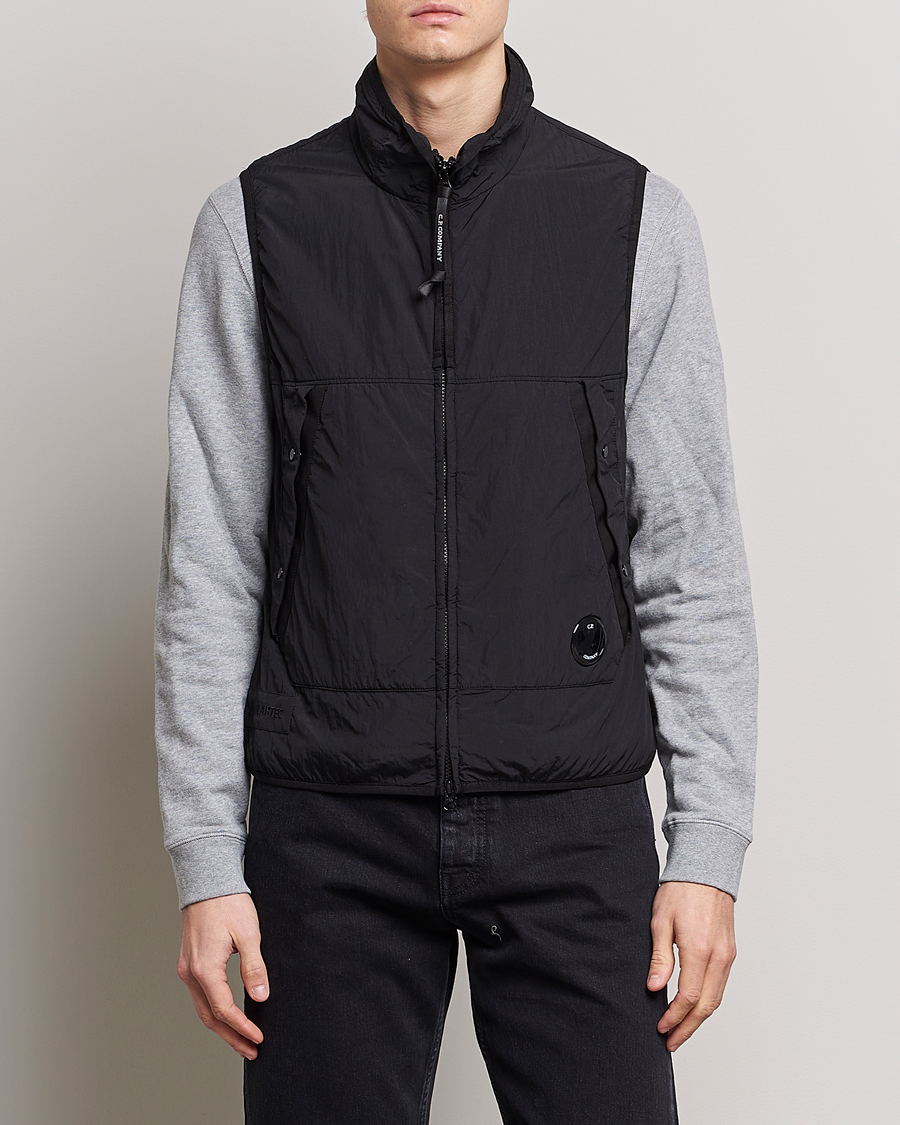 Herre | C.P. Company Polartek G.D.P.Nylon Vest Black | C.P. Company | Polartek G.D.P.Nylon Vest Black