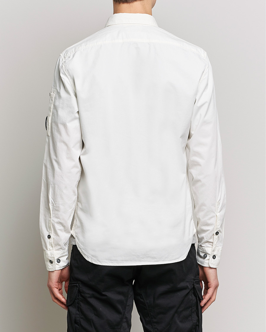 Herre | Skjorter | C.P. Company | Garment Dyed Gabardine Shirt Jacket White