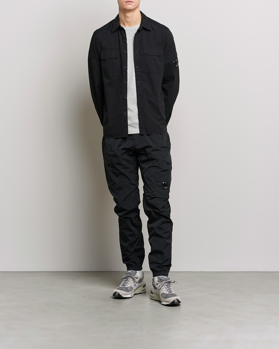 Herre | Skjorter | C.P. Company | Garment Dyed Gabardine Shirt Jacket Black