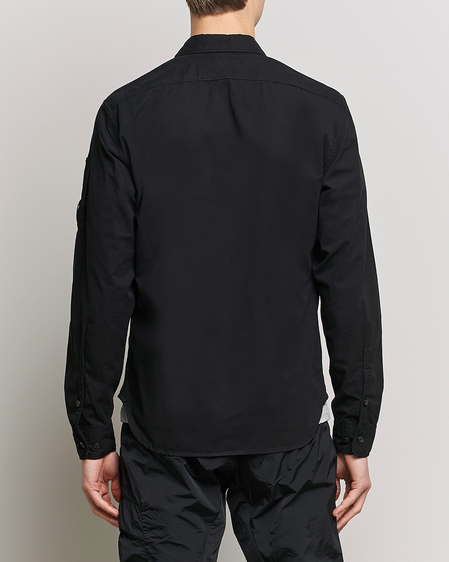 Herre | Skjorter | C.P. Company | Garment Dyed Gabardine Shirt Jacket Black