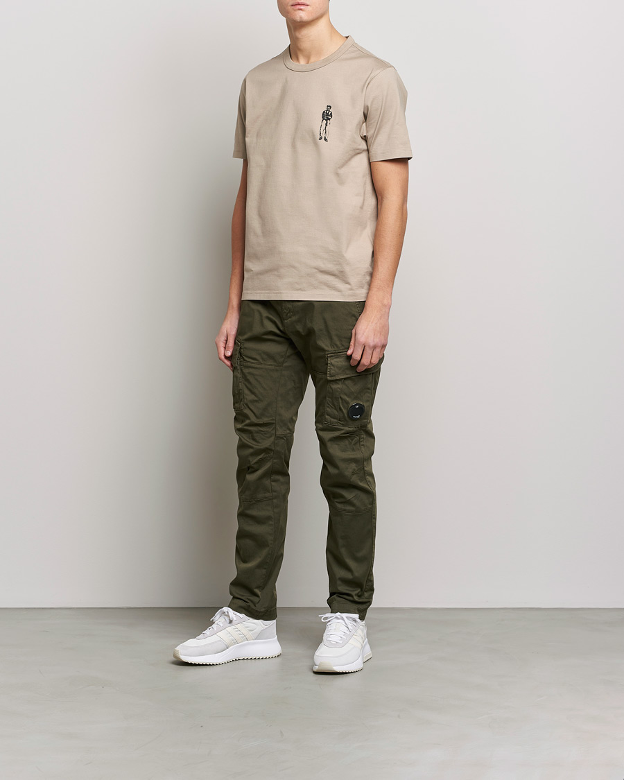 Herre | Bukser | C.P. Company | Satin Stretch Cargo Pants Olive