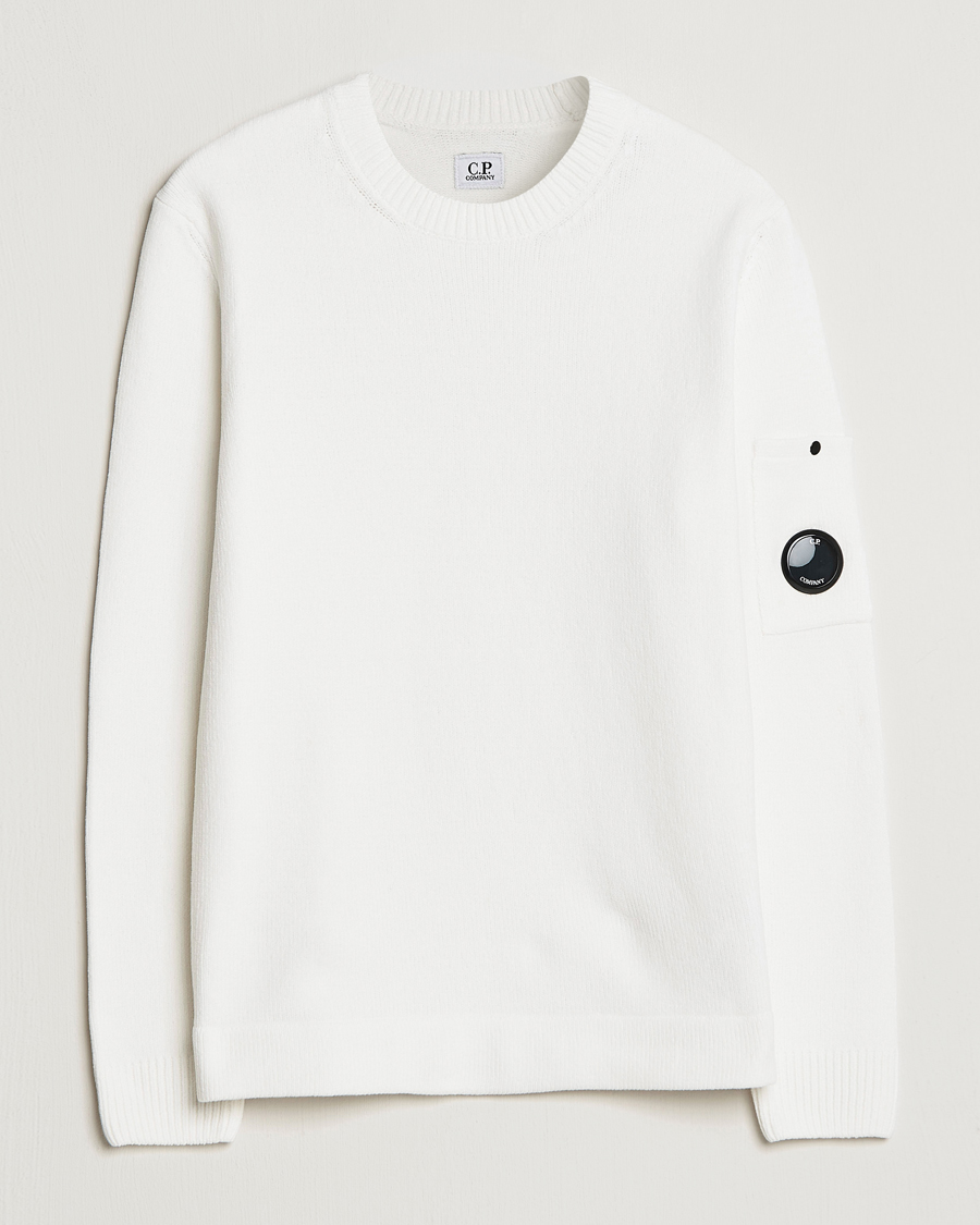 Herre | Gensere | C.P. Company | Cotton Chenille Crew Neck White