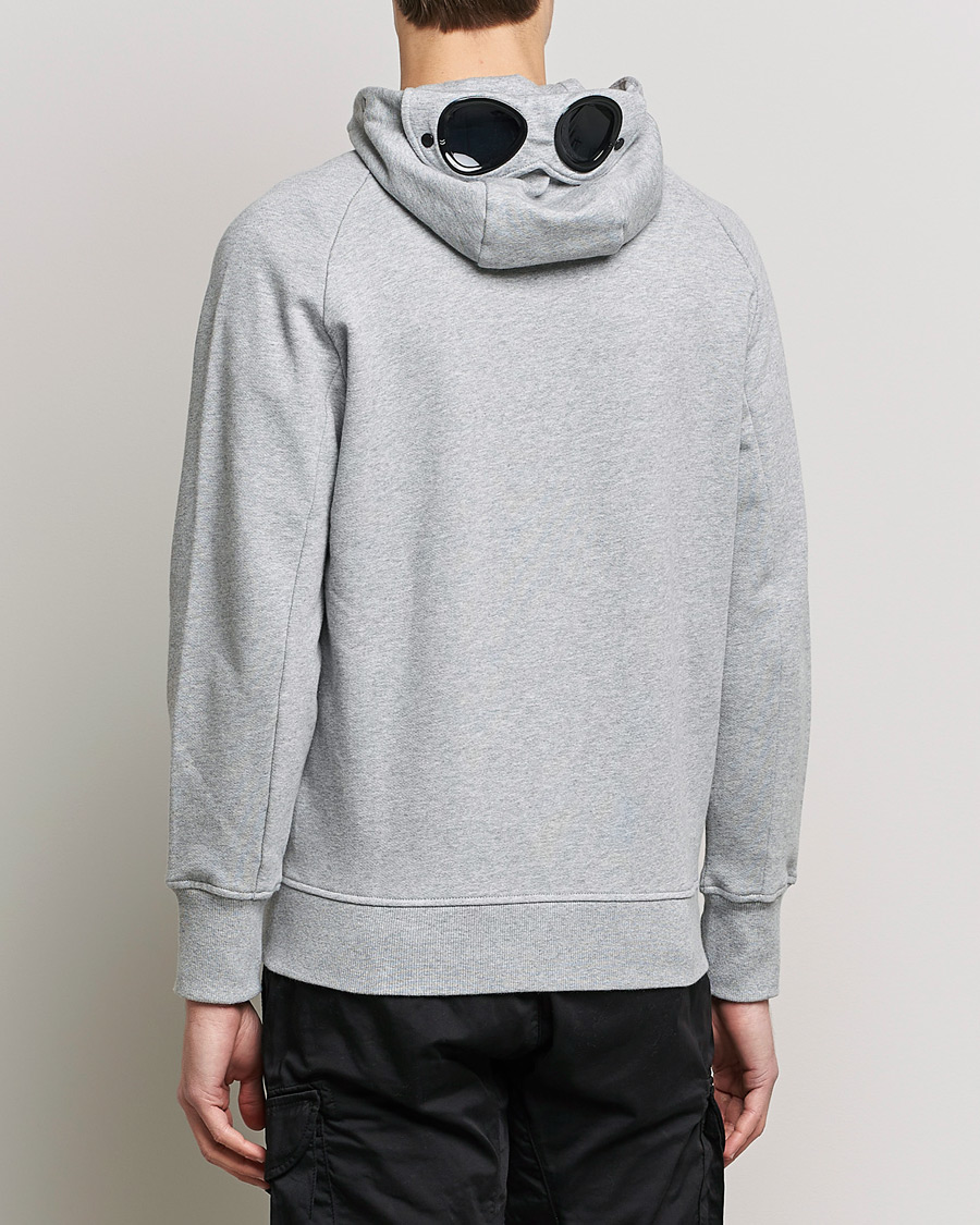 Herre | Gensere | C.P. Company | Diagonal Raised Fleece Full Zip Goggle Hoodie Grey