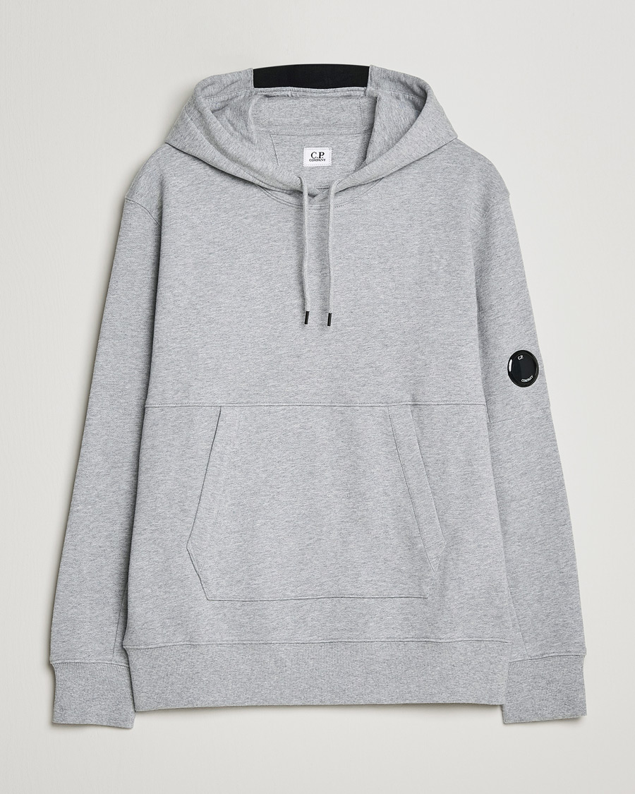 Herre | Gensere | C.P. Company | Diagonal Raised Fleece Hooded Lens Sweatshirt Grey
