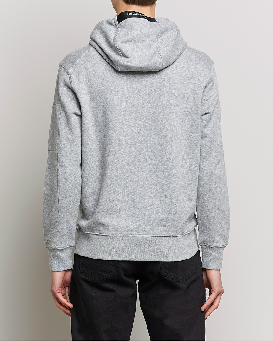 Herre | Gensere | C.P. Company | Diagonal Raised Fleece Hooded Lens Sweatshirt Grey