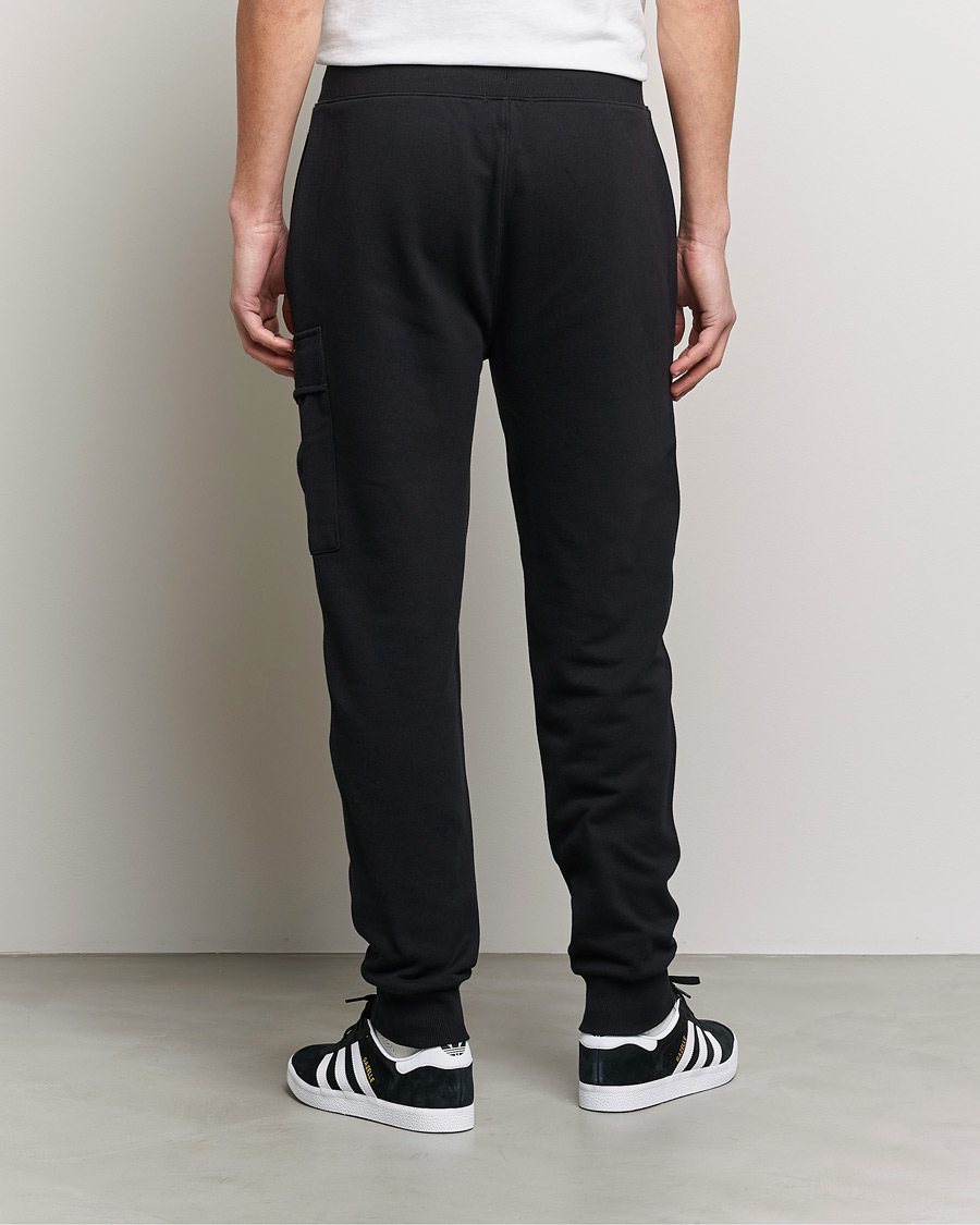 Herre | Bukser | C.P. Company | Diagonal Raised Fleece Lens Sweatpants Black