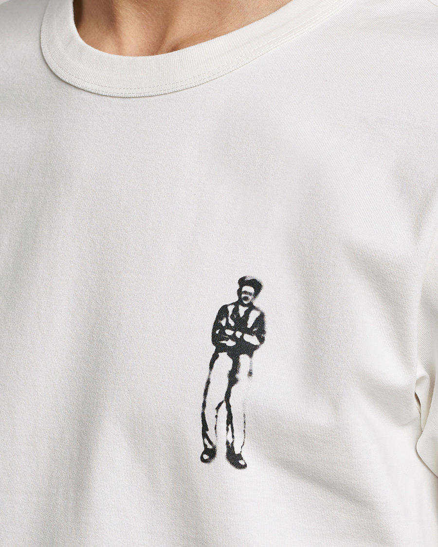 Herre | T-Shirts | C.P. Company | Heavy Mercerized Cotton Printed Logo T-Shirt White