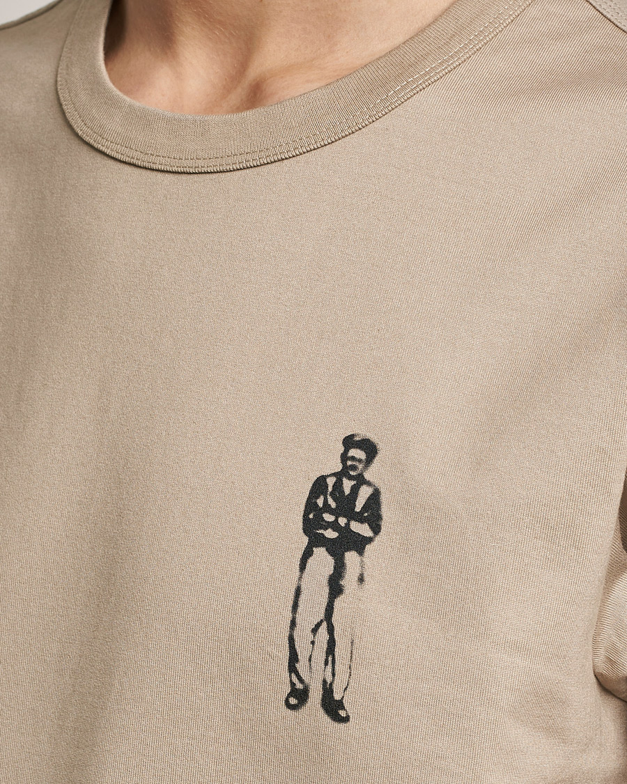 Herre | T-Shirts | C.P. Company | Heavy Mercerized Cotton Printed Logo T-Shirt Sand